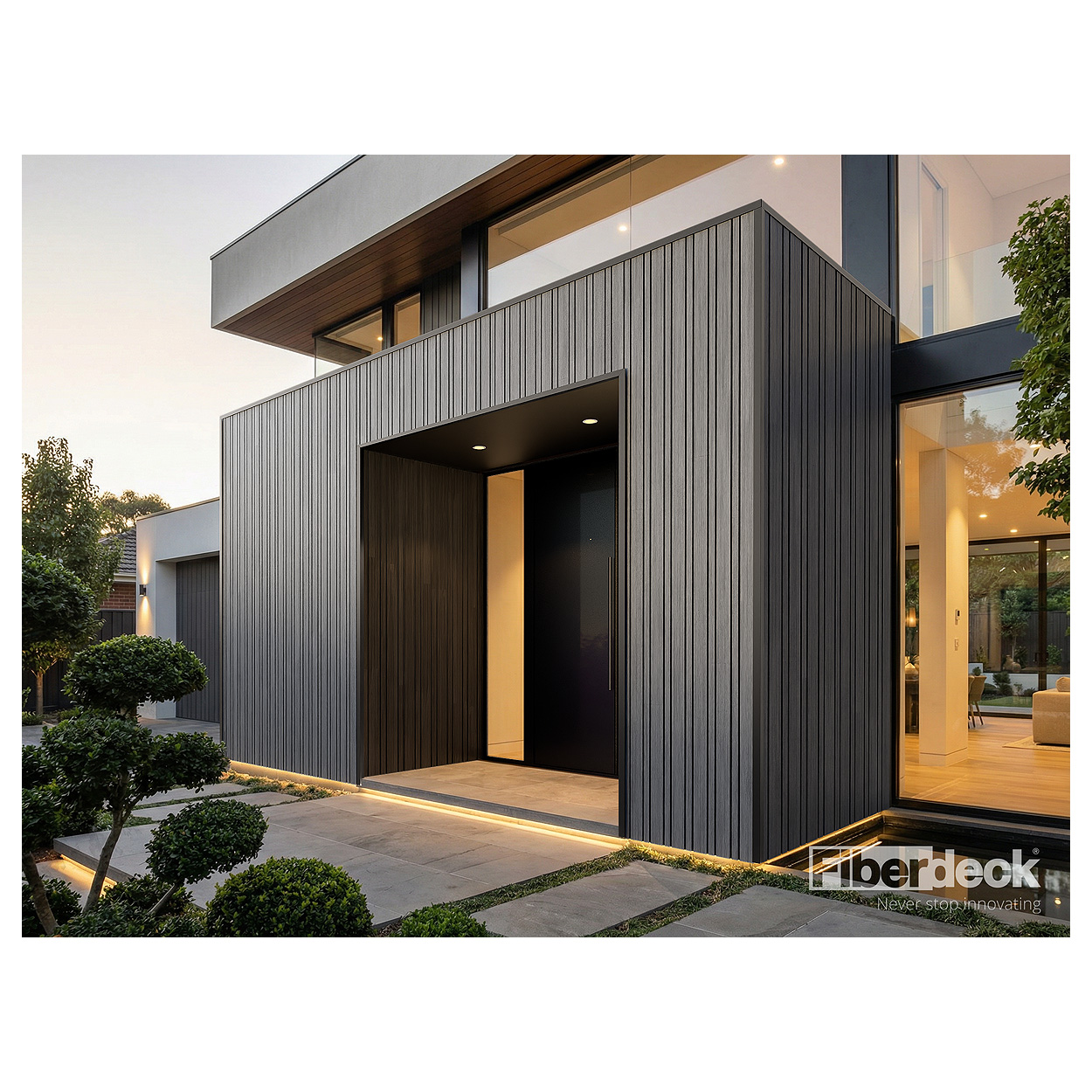 Fiberdeck WEO120/60 Rhombus Gevelbekleding Dark Grey 390cm